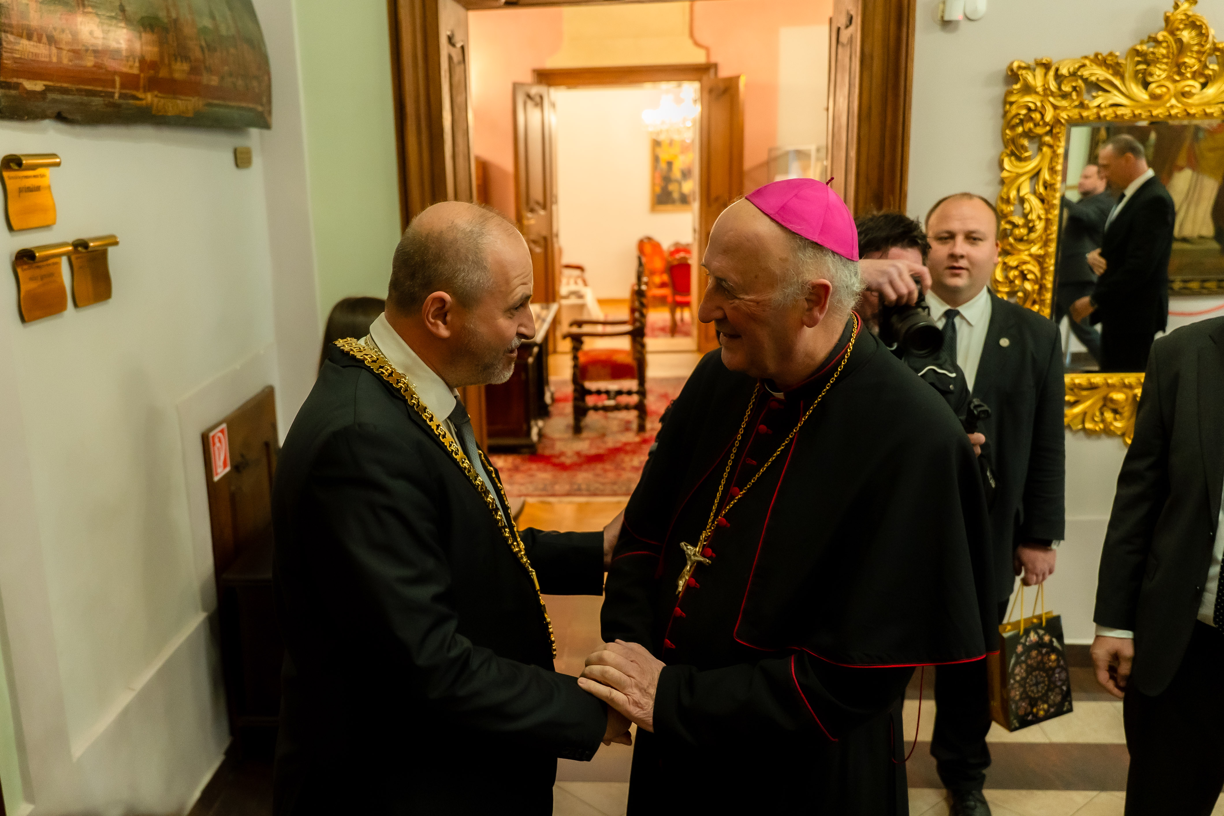 Prijatie prazskeho arcibiskupa Mons. Jana Graubnera 